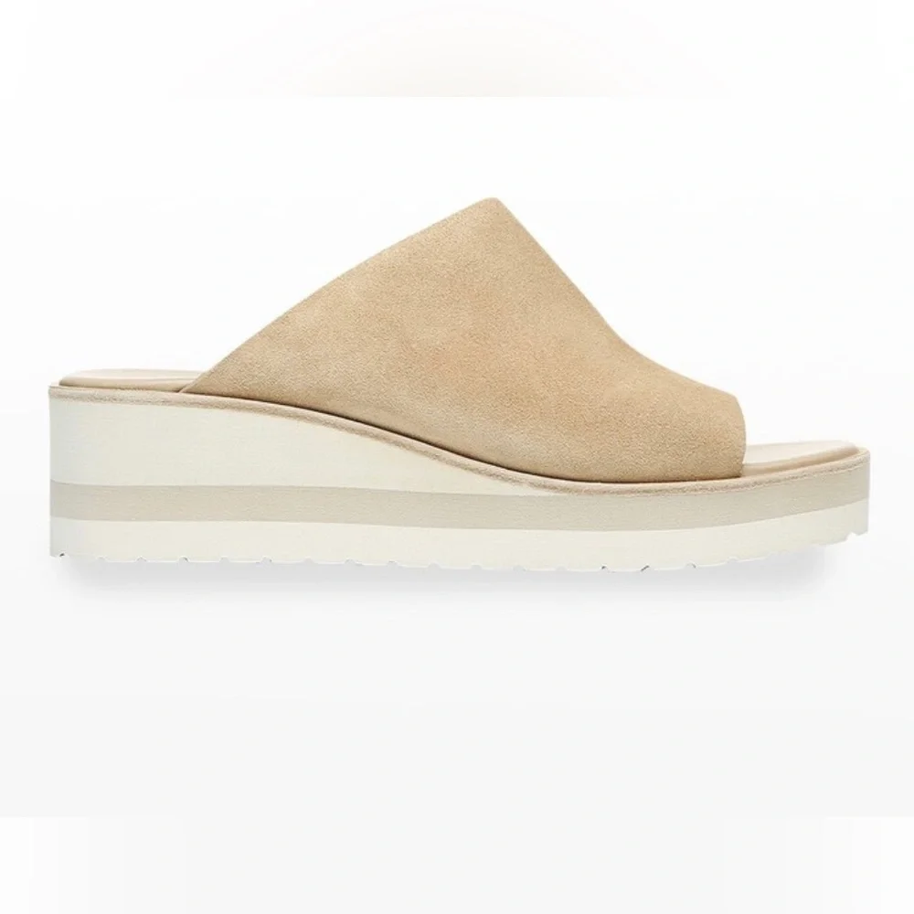 Vince Sarria Suede Platform Slide Sandals size 10 - Picture 5 of 10